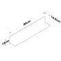 Hanah Home AE104 - 2669 Estantería de Pared Nogal